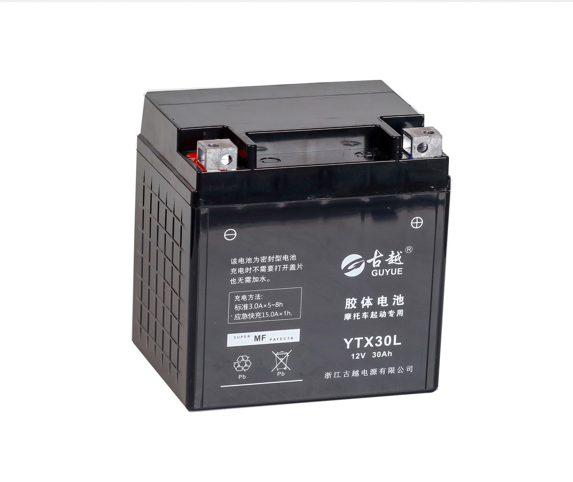 膠體摩托車電池 YTX30L GEL